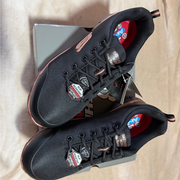 Skechers Alloy Toe Work Sneakers - Black and rose gold - Picture 5 of 7